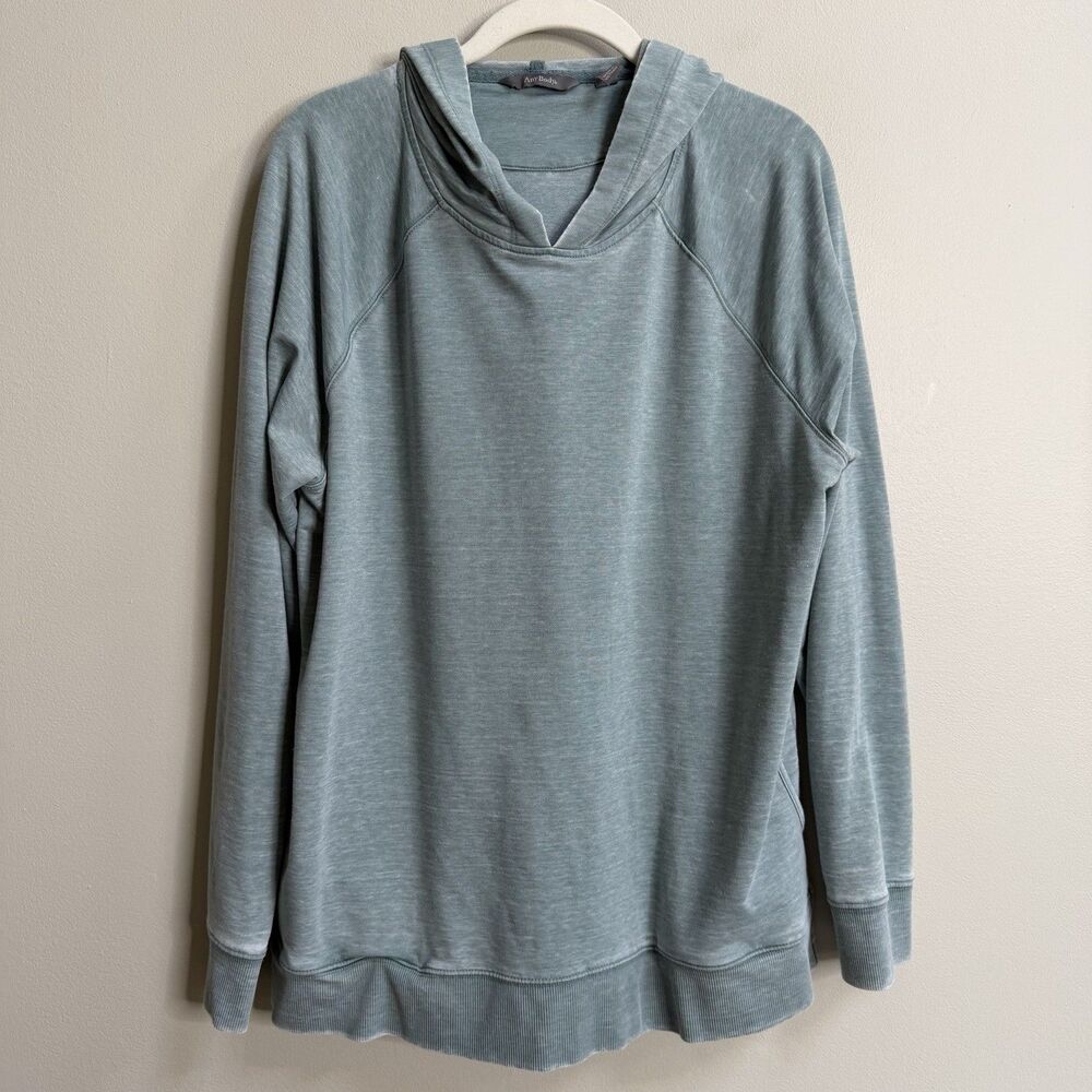 AnyBody Sagebrush Beach Washed French Terry Hoodie Size Large